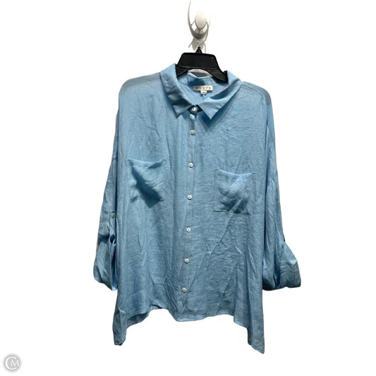 Top Long Sleeve By Hyfve In Blue, Size: L