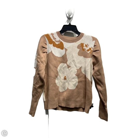 Sweater By Sugar Lips In Tan & White, Size: S