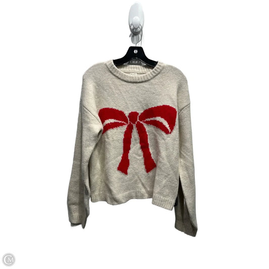Sweater By A New Day In Red & Tan, Size: S