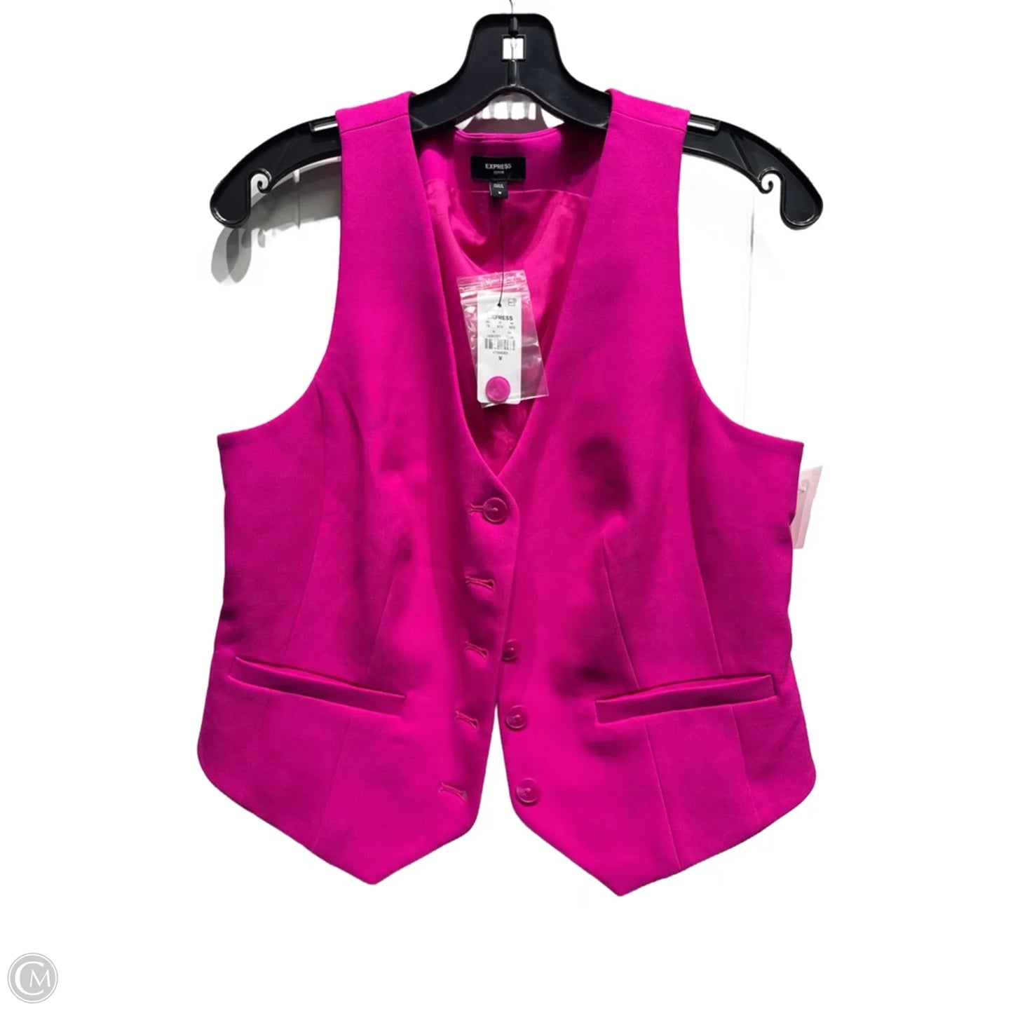 Vest Other By Express In Pink, Size: M