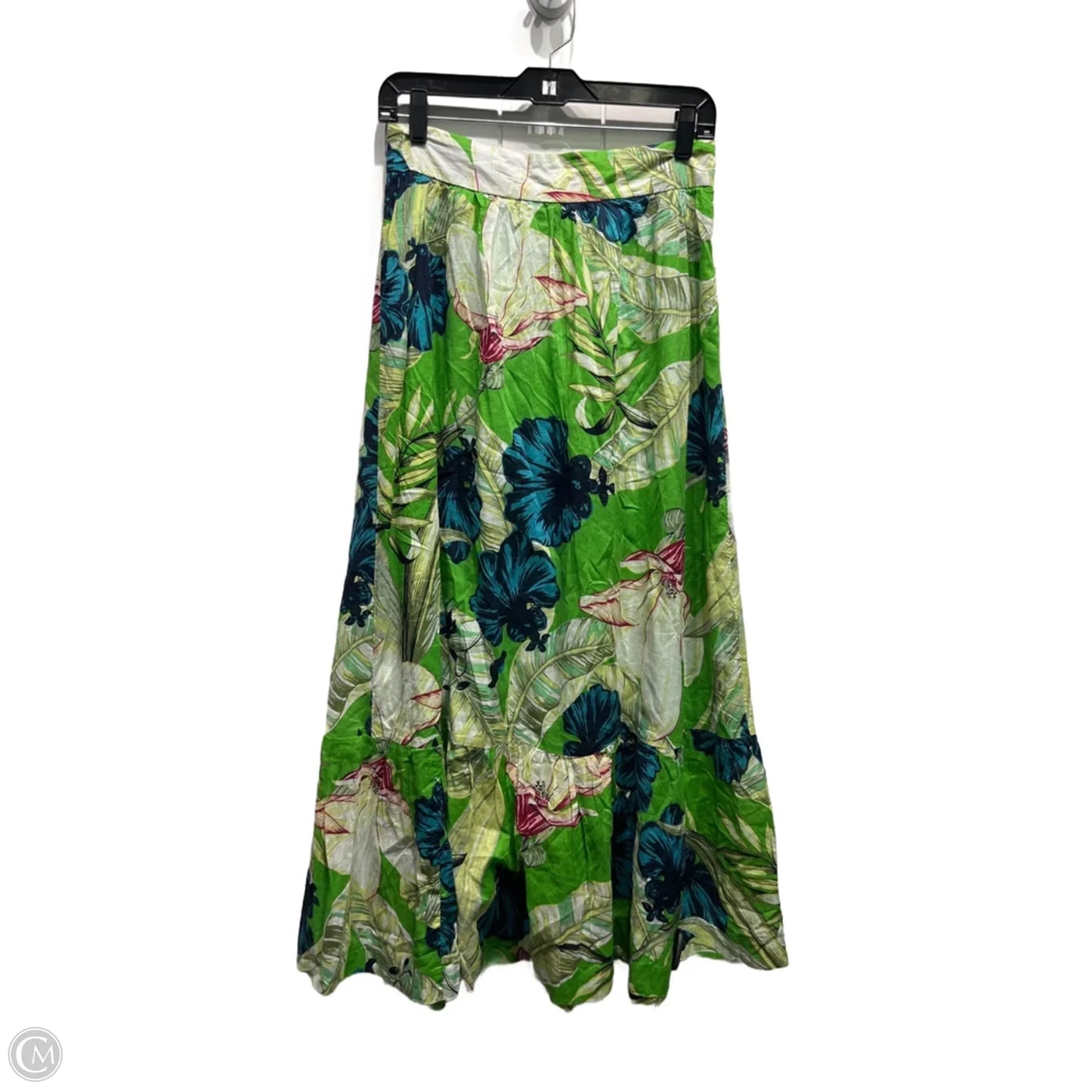 Skirt Maxi By Ann Taylor In Green & Red, Size: 2
