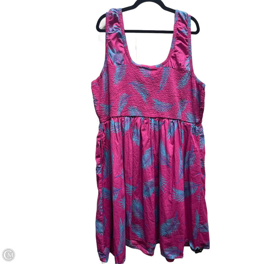 Dress Casual Short By Lane Bryant In Pink & Purple, Size: 26