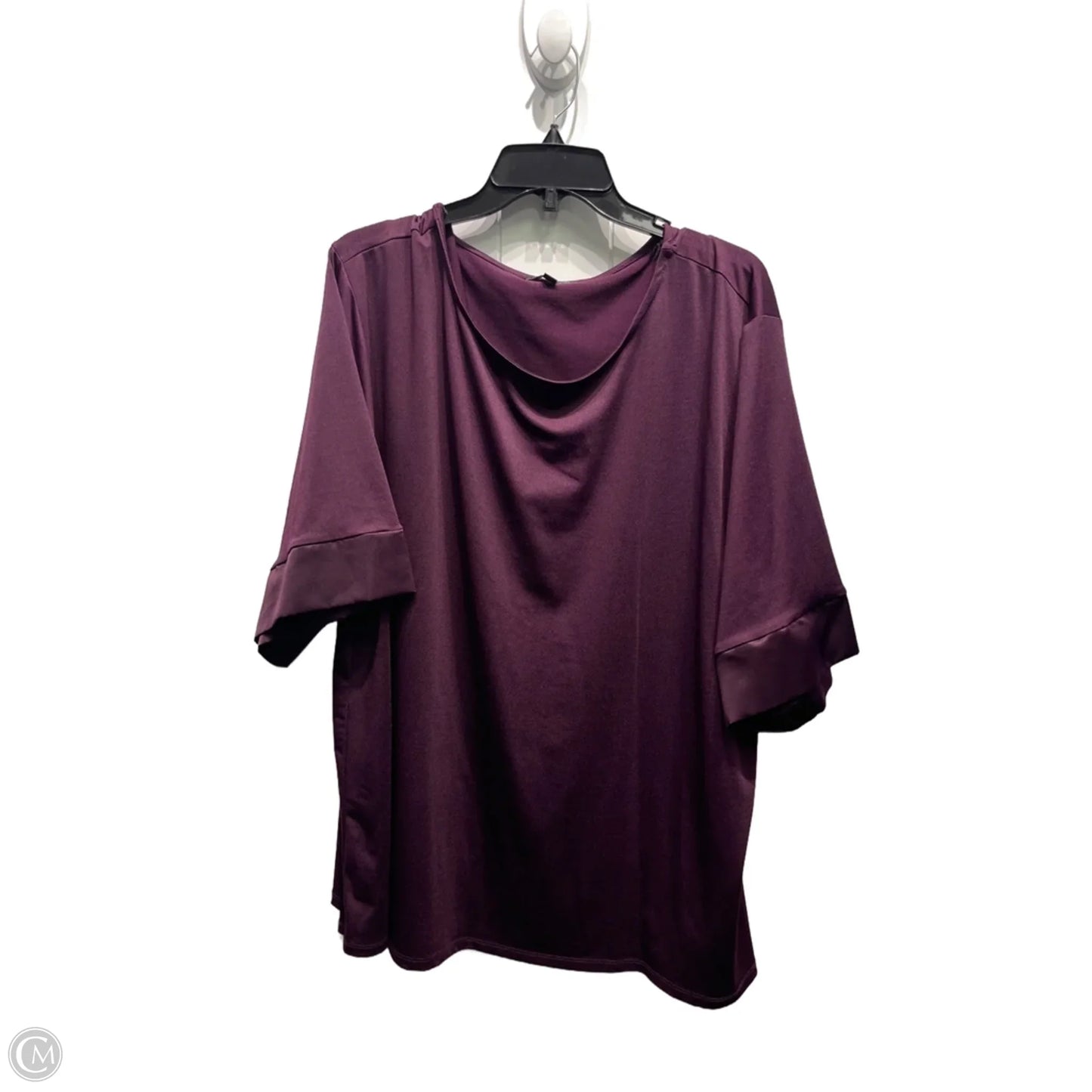 Top Short Sleeve By Lane Bryant In Maroon, Size: 22