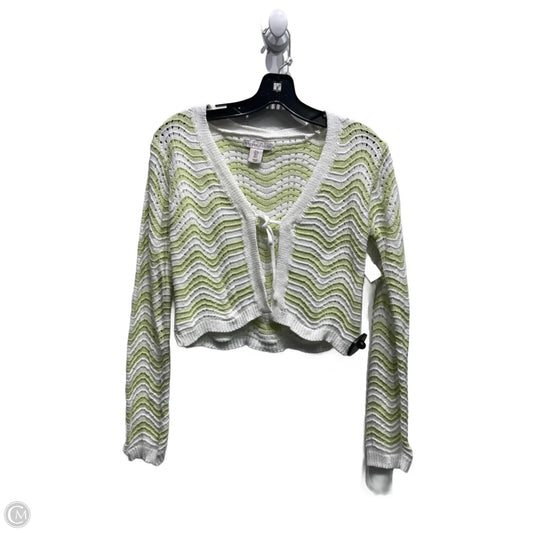 Cardigan By Sincerely Jules In Green & White, Size: S