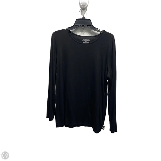 Top Long Sleeve By Chicos In Black, Size: L
