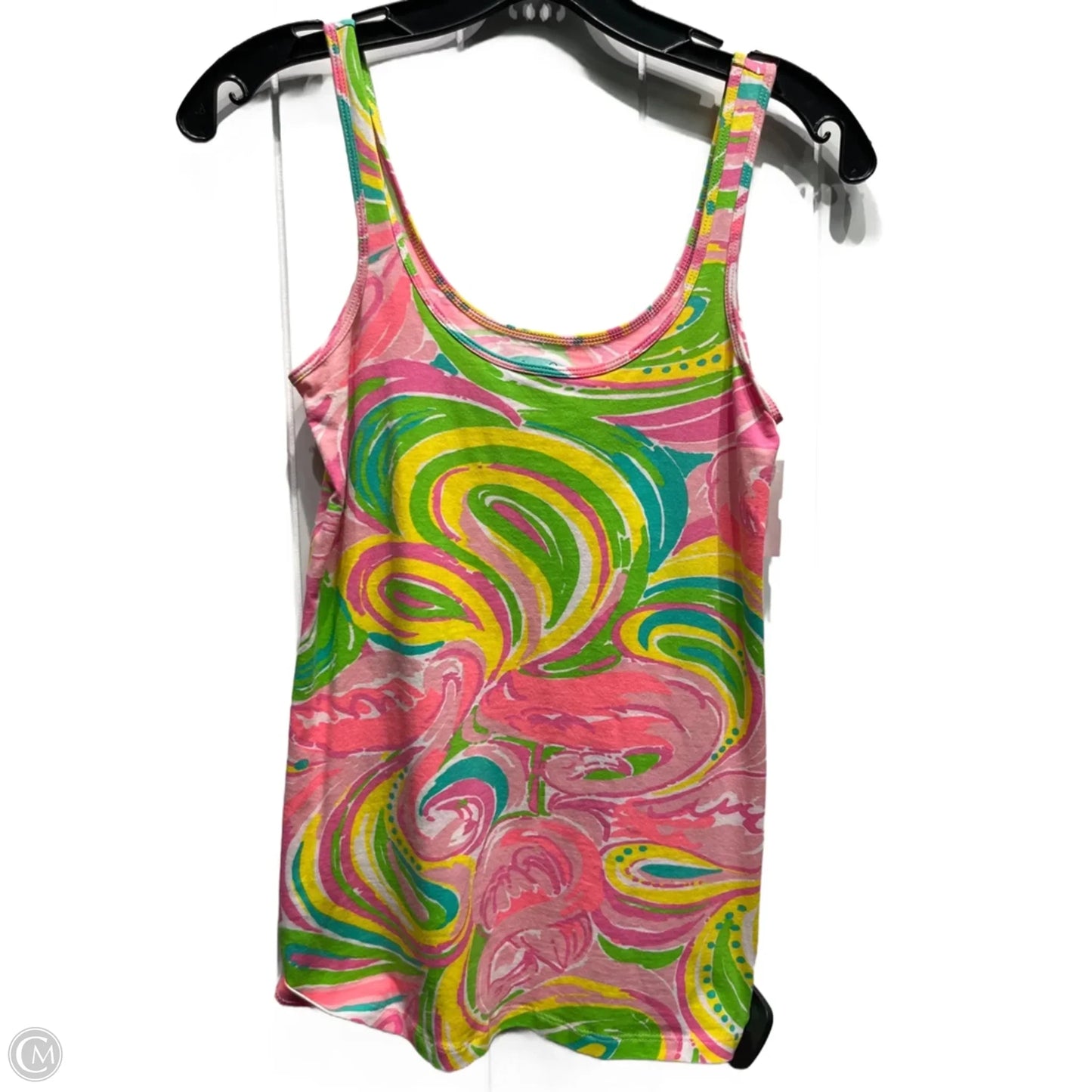 Top Sleeveless Designer By Lilly Pulitzer In Pink & Yellow, Size: Xs