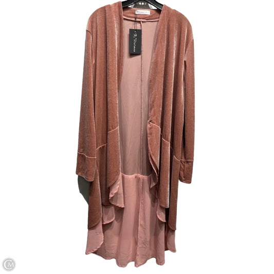 Cardigan By Clothes Mentor In Pink, Size: Xl