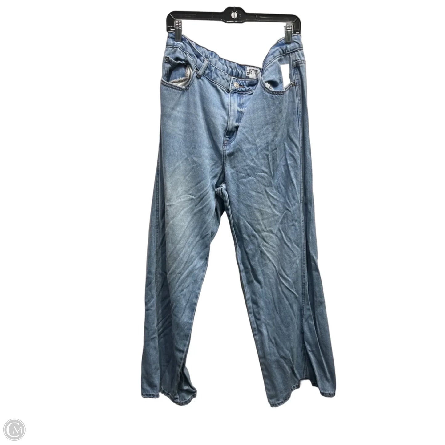 Jeans Wide Leg By Future Collective In Blue Denim, Size: 16