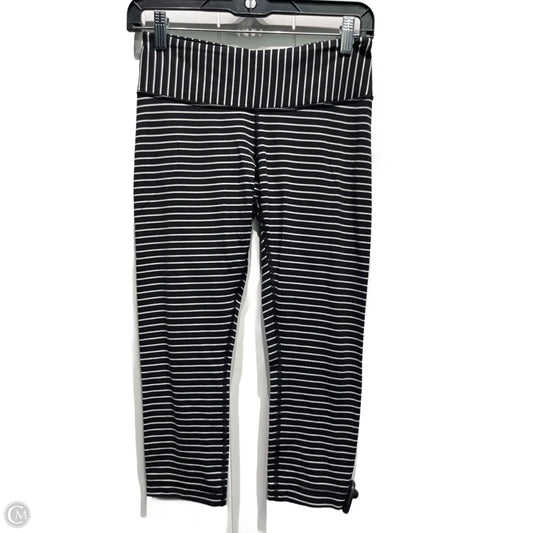 Athletic Leggings Capris By Lululemon In Black & White, Size: 6