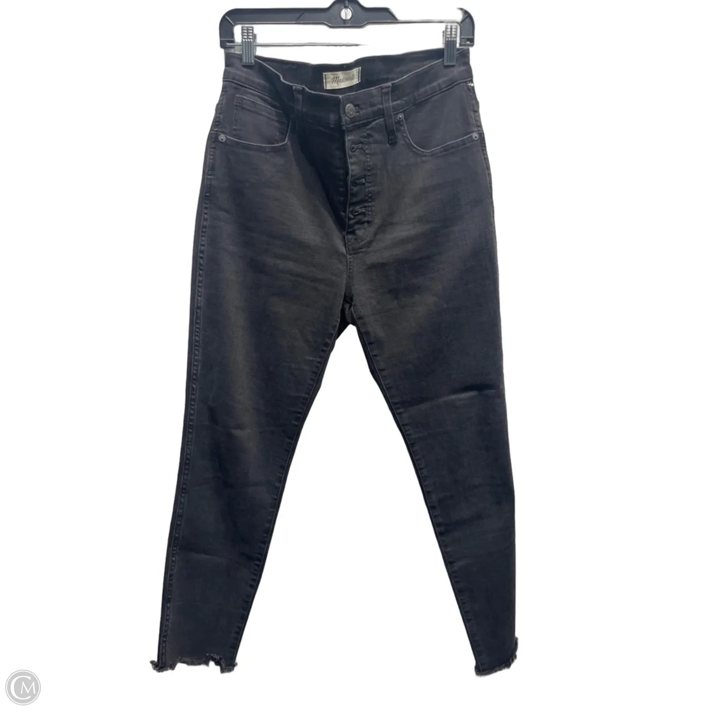 Jeans Skinny By Madewell In Black Denim, Size: 8