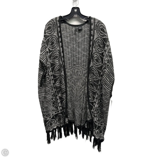 Sweater Cardigan By New Directions In Black & White, Size: L