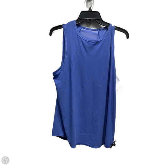 Athletic Tank Top By Lululemon In Blue, Size: Xl