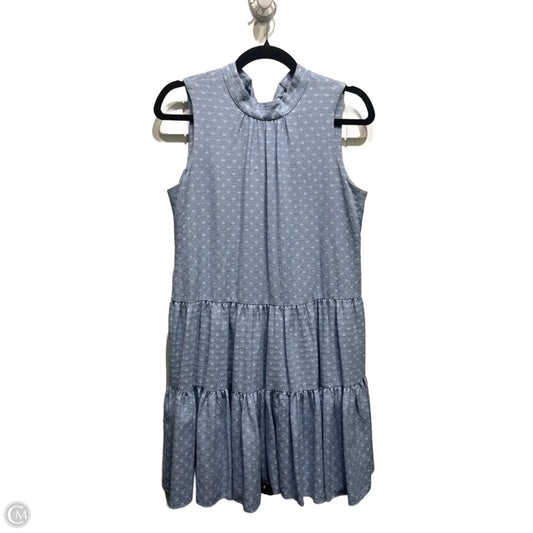 Dress Casual Short By Calvin Klein In Blue & White, Size: 4