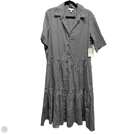 Dress Casual Midi By Nordstrom In Black & White, Size: S