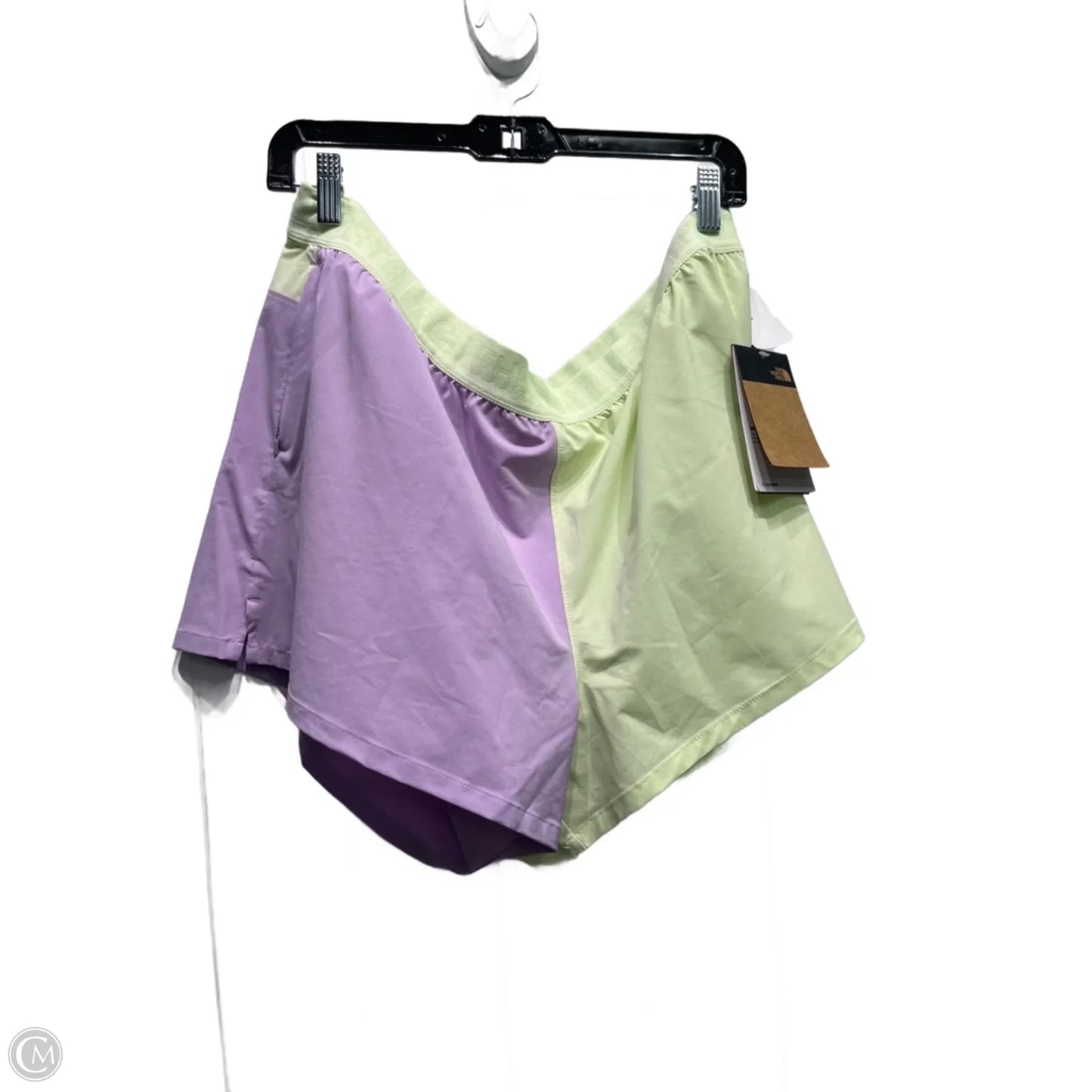 Athletic Shorts By The North Face In Green & Purple, Size: Xxl