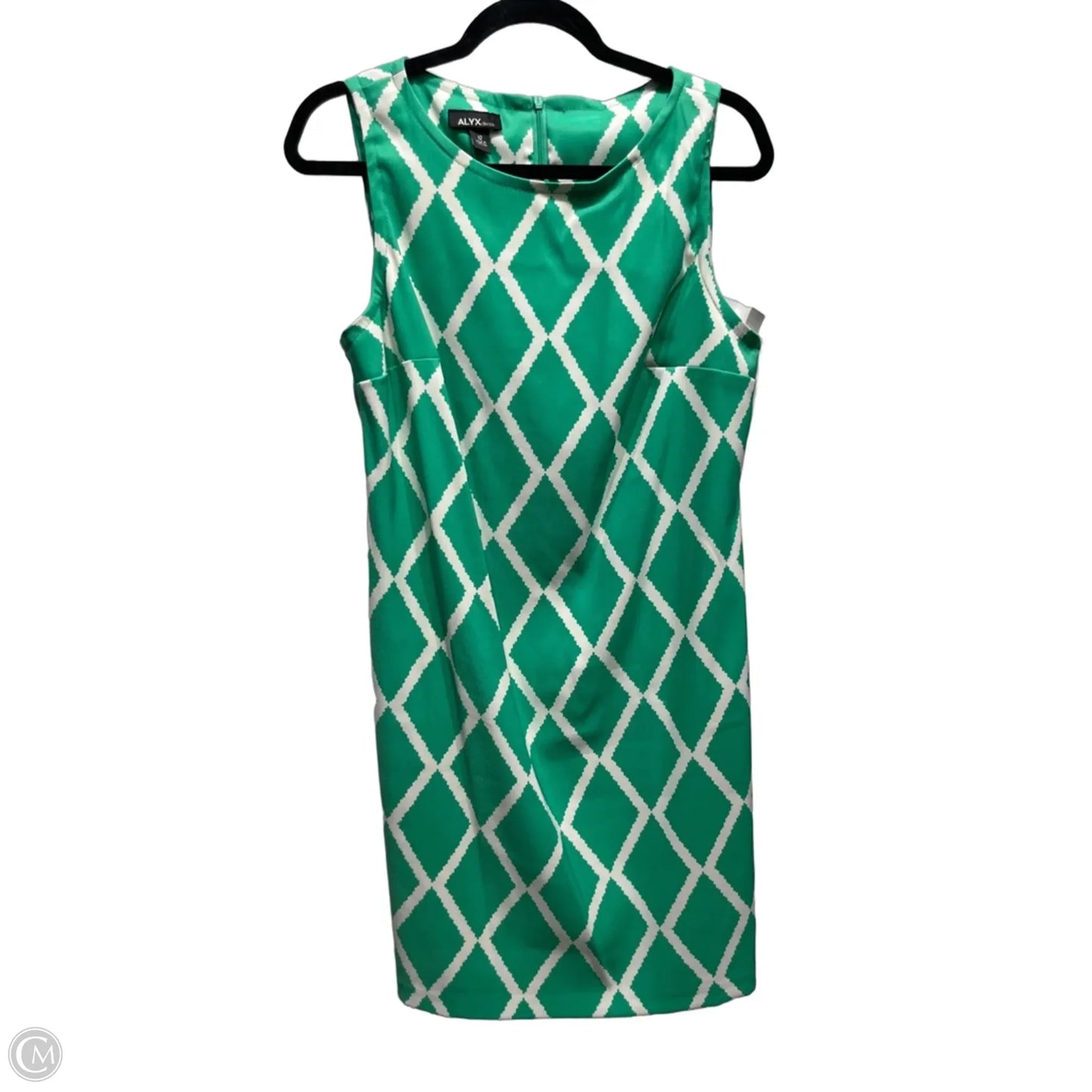 Dress Work By Alyx In Green & White, Size: 12