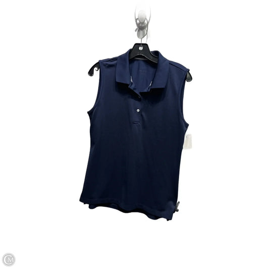 Top Sleeveless Designer By Tory Burch In Navy