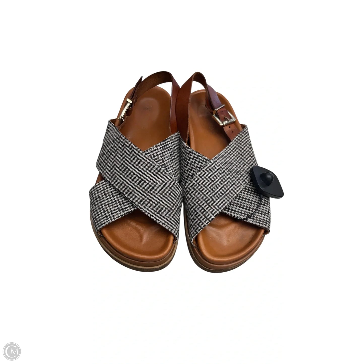 Sandals Flats By Clothes Mentor In Brown, Size: 5