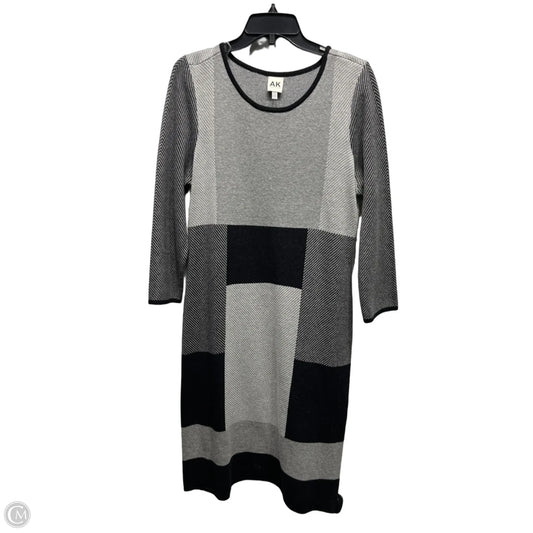 Dress Sweater By Anne Klein In Grey, Size: M