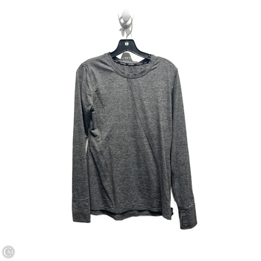 Athletic Top Long Sleeve Crewneck By Skechers In Grey, Size: M