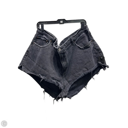 Shorts By Abercrombie And Fitch In Black Denim, Size: 22