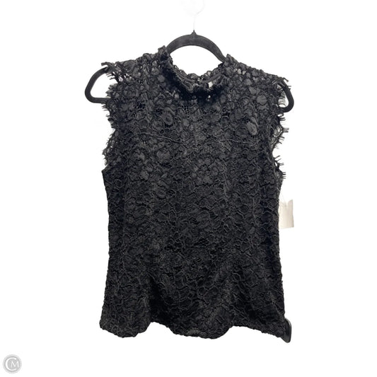 Top Short Sleeve By White House Black Market In Black, Size: 8