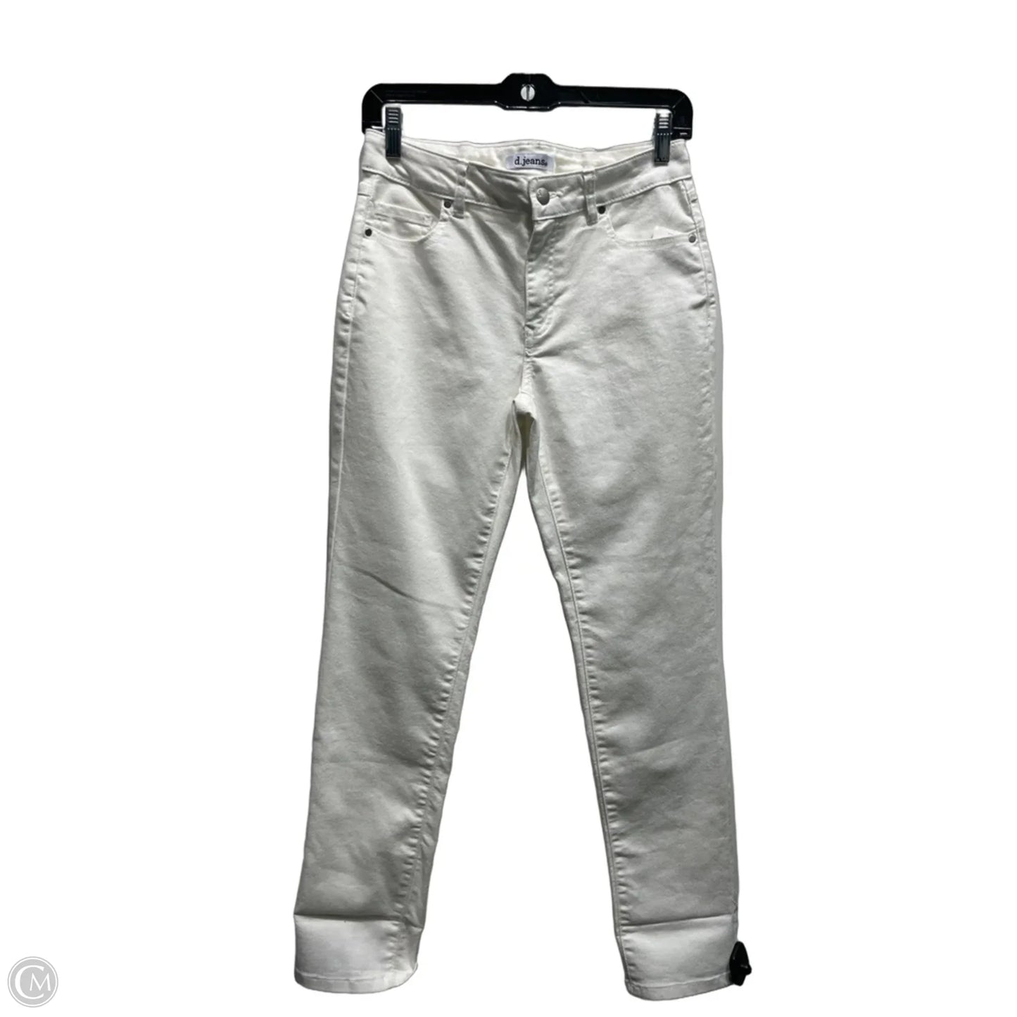 Jeans Straight By D Jeans In White Denim, Size: 6