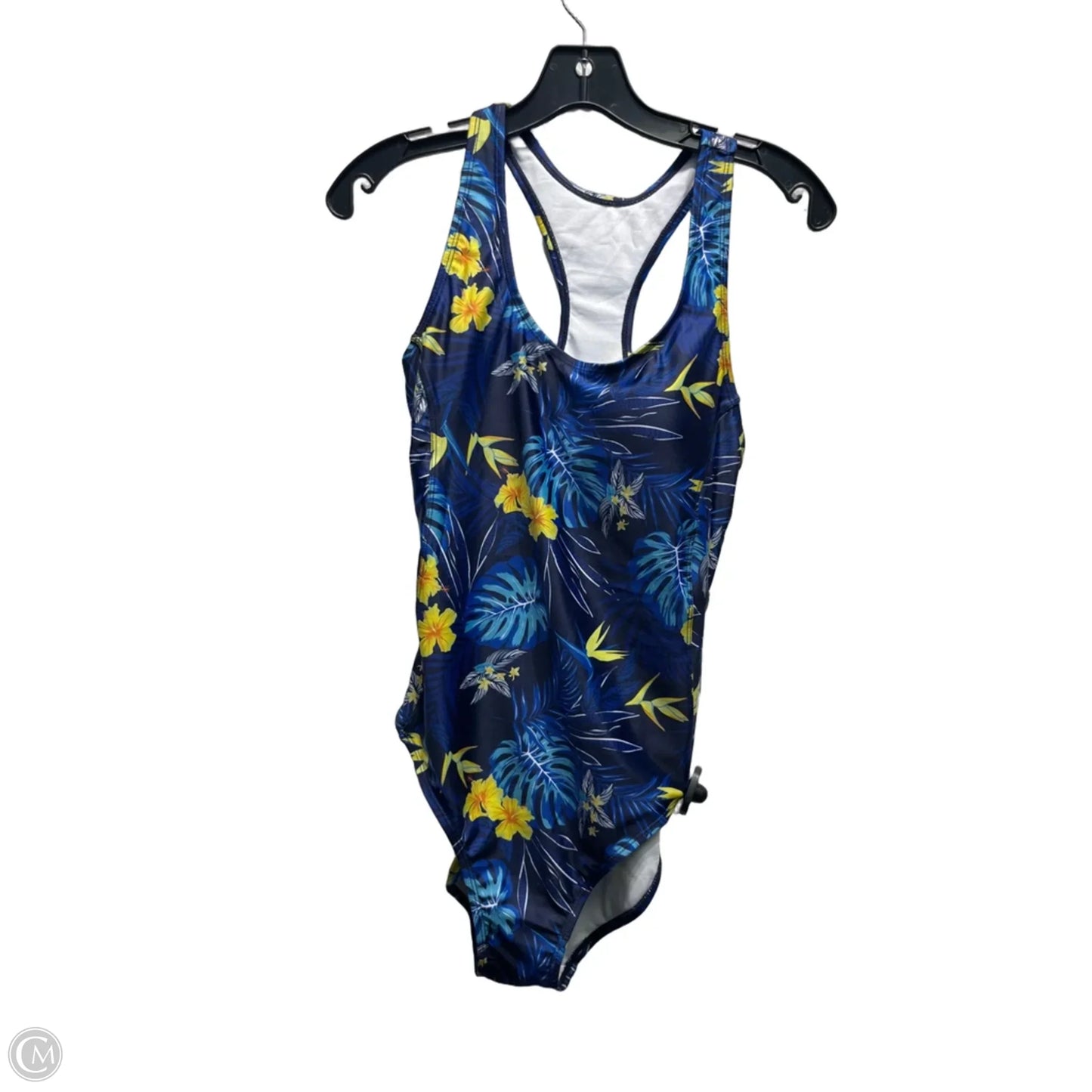 Swimsuit By Nicole Miller In Blue & Yellow, Size: M