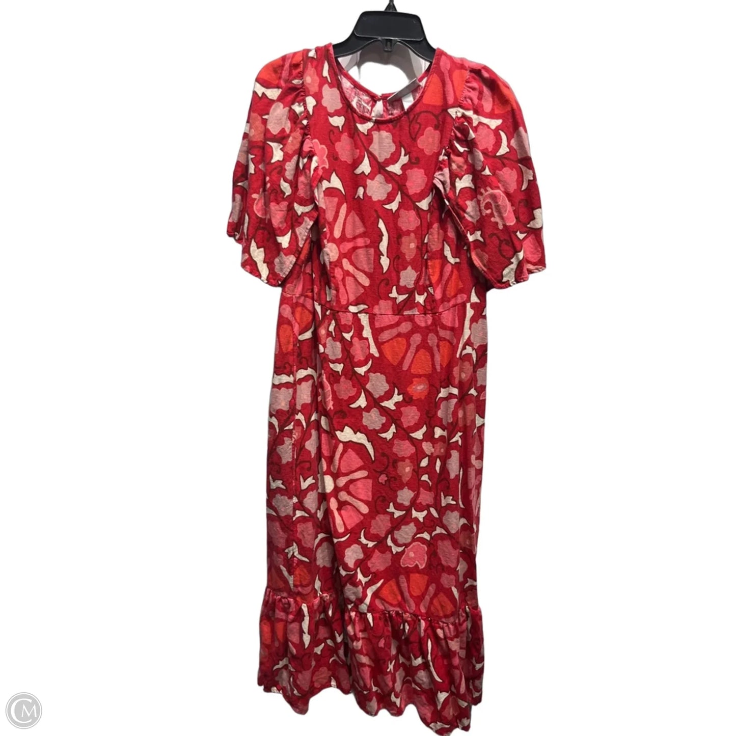 Dress Casual Midi By Target-designer In Red & White, Size: 18