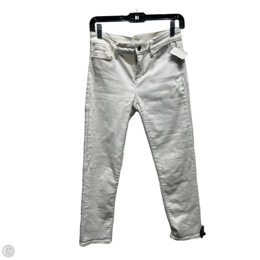 Jeans Skinny By White House Black Market In White Denim, Size: 0
