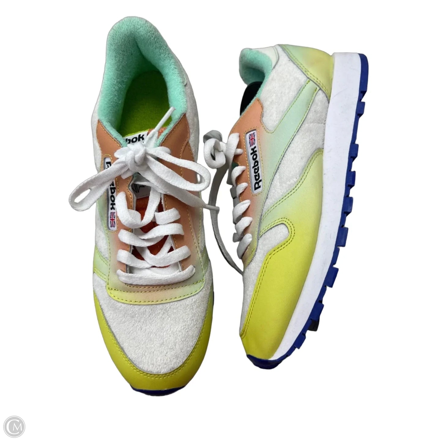 Shoes Sneakers By Reebok In Green & White, Size: 8