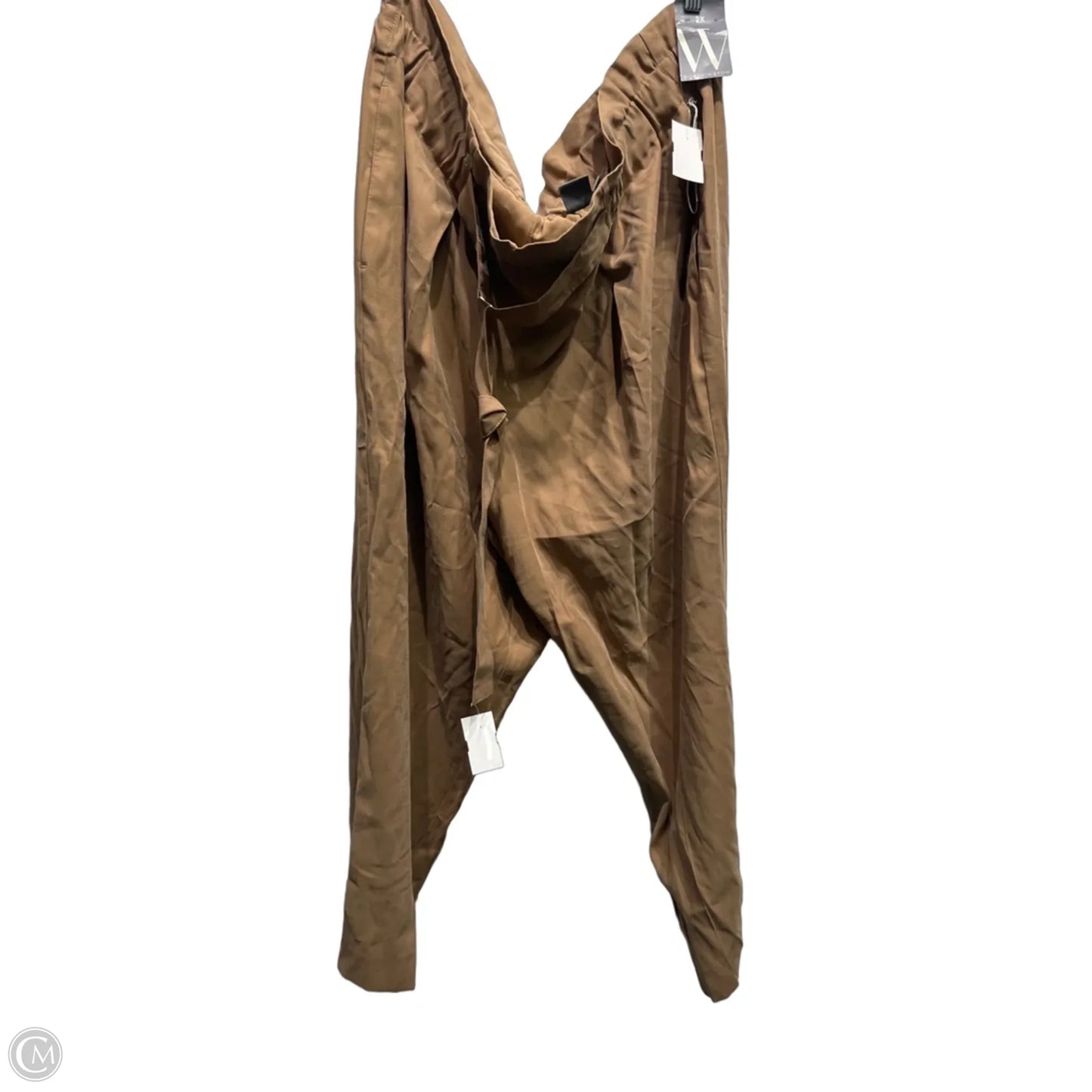 Pants Wide Leg By Worthington In Brown, Size: 2x