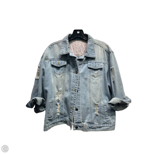 Jacket Denim By Clothes Mentor In Blue Denim, Size: M