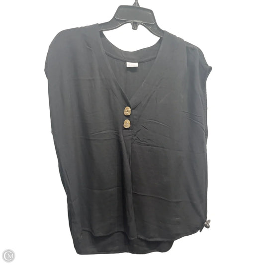 Top Short Sleeve By Lascana In Black, Size: Xl