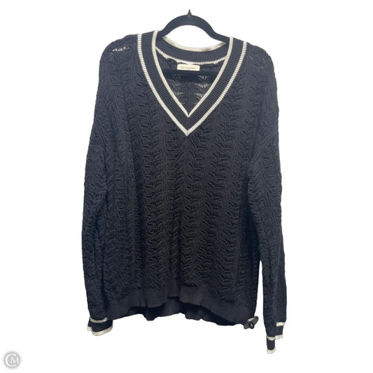 Sweater By Clothes Mentor In Black & White, Size: Xl