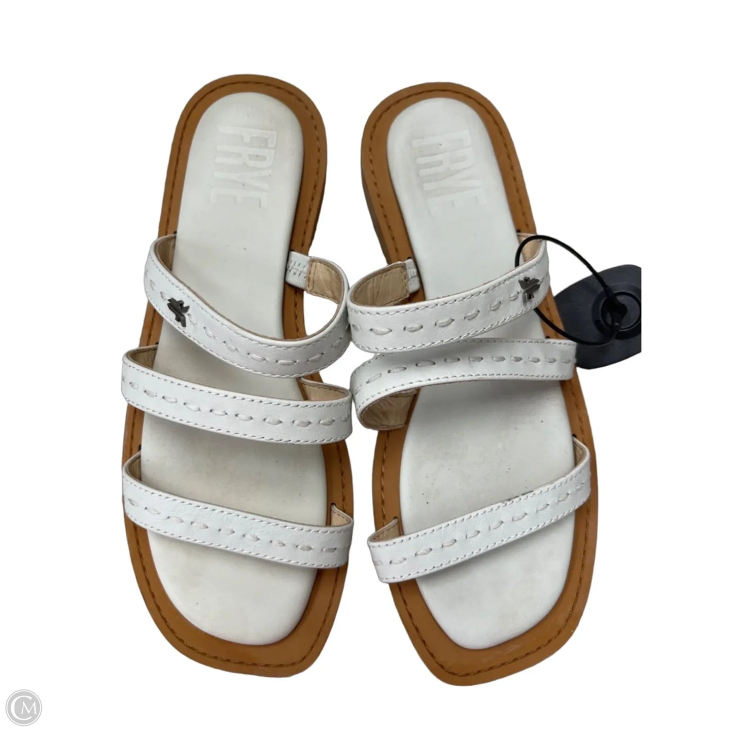 Sandals Designer By Frye In Tan, Size: 9.5