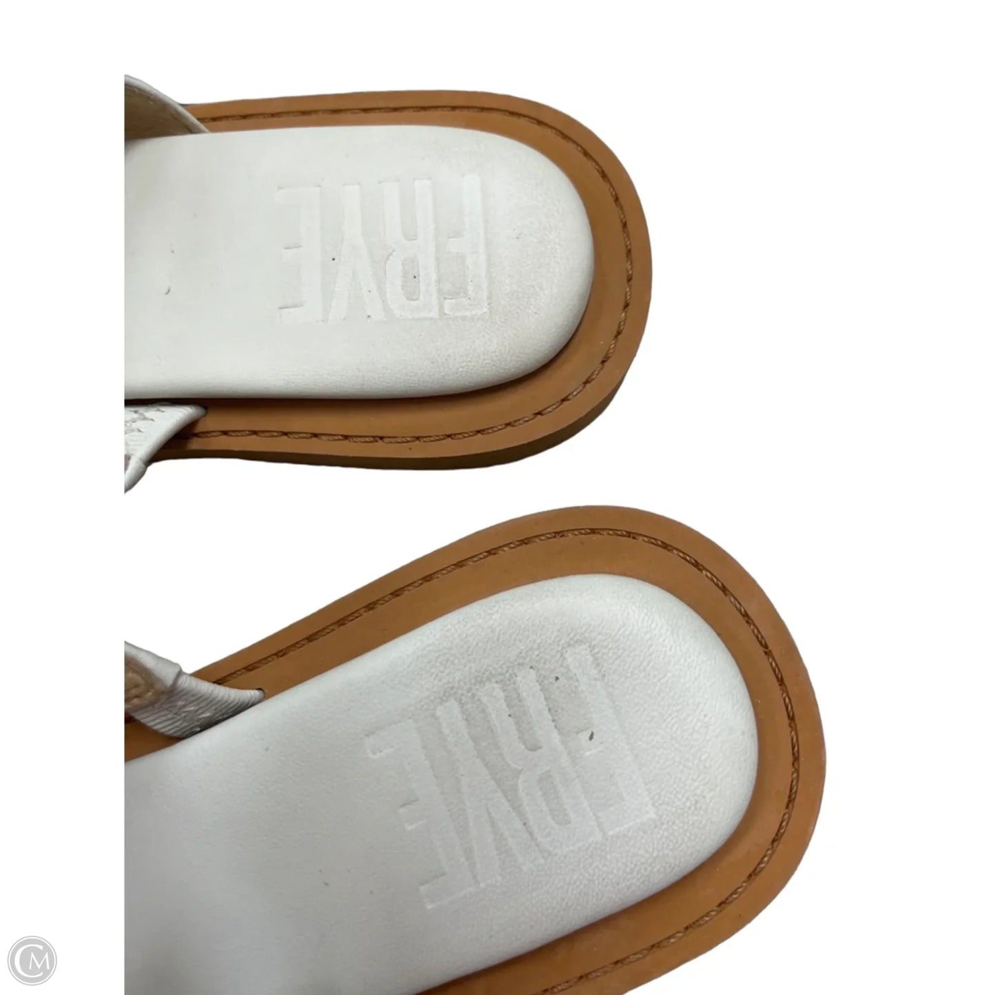 Sandals Designer By Frye In Tan, Size: 9.5