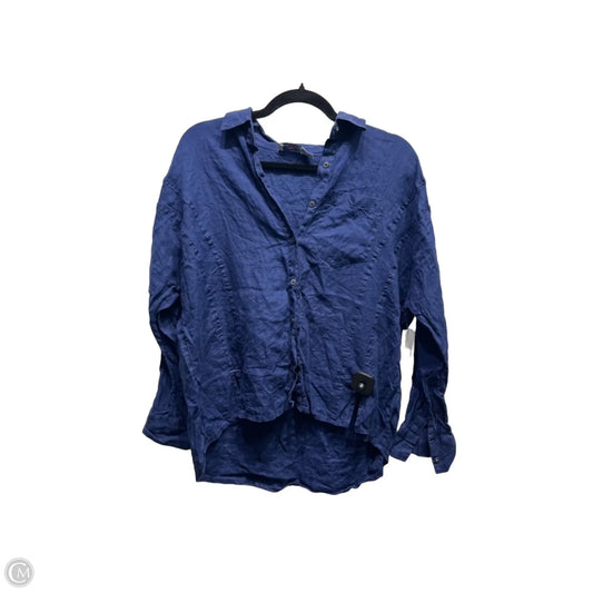 Top Long Sleeve By Vineyard Vines In Blue, Size: 0p