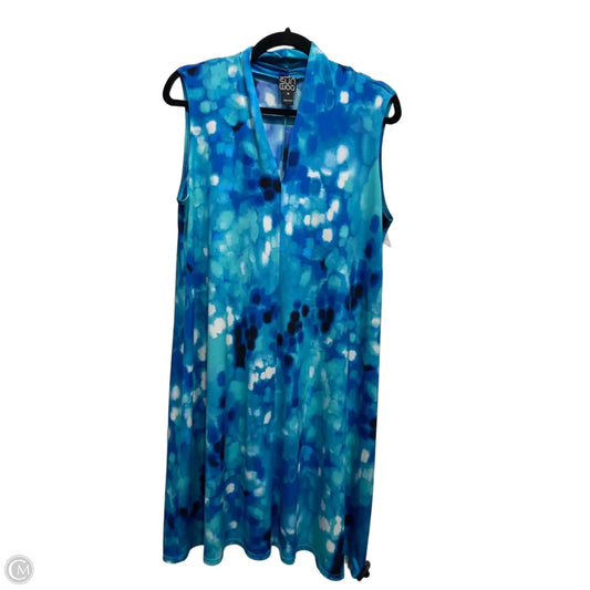 Dress Casual Short By Clara Sun Woo In Blue & White, Size: M