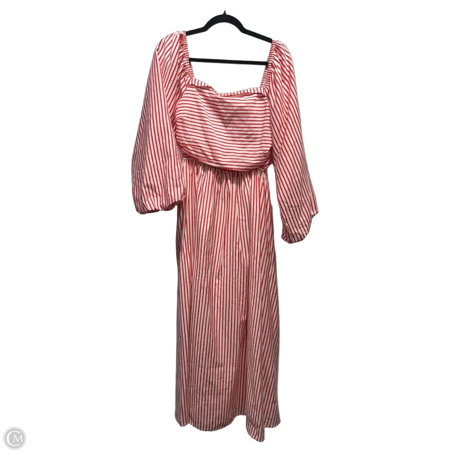 Dress Casual Maxi By Cloud Ten In Red & White, Size: L