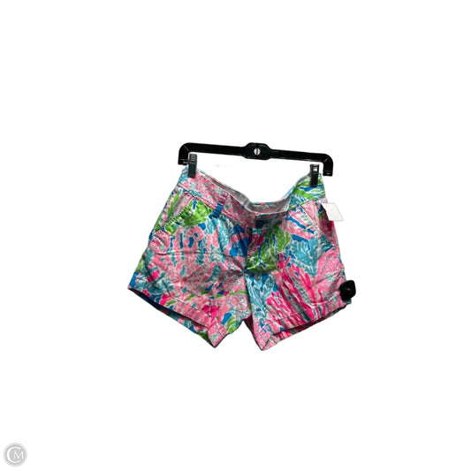 Shorts Designer By Lilly Pulitzer In Blue & Pink, Size: 4