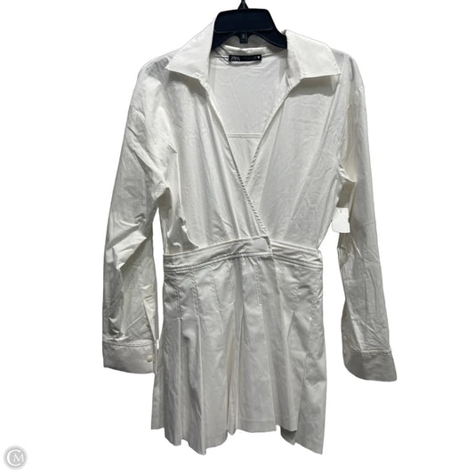 Dress Casual Short By Zara In White, Size: S