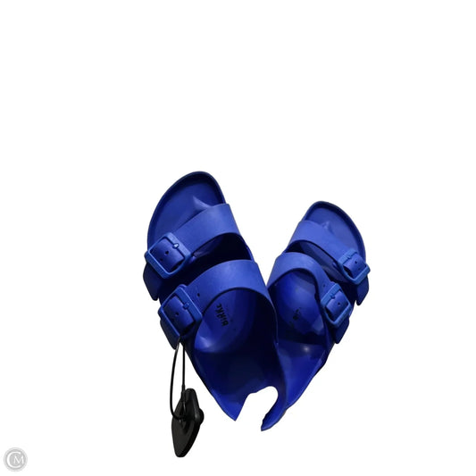 Sandals Flats By Birkenstock In Blue, Size: 6.5
