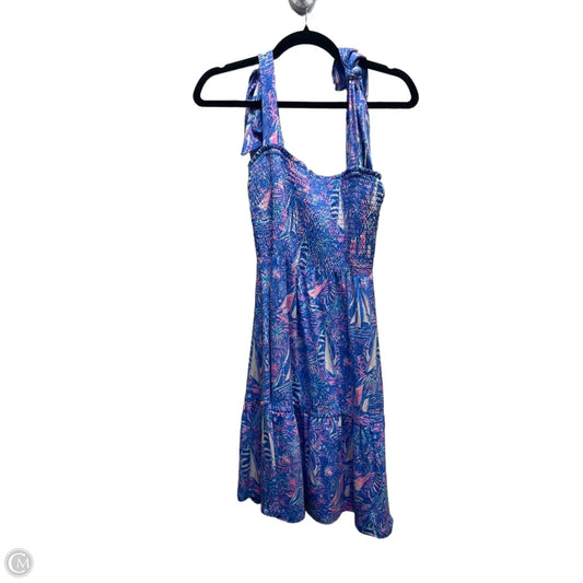 Dress Designer By Lilly Pulitzer In Blue & Pink, Size: Xs