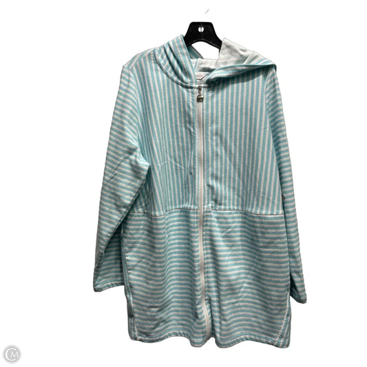 Jacket Other By SPORT SAVVY In Blue & White, Size: Xxl