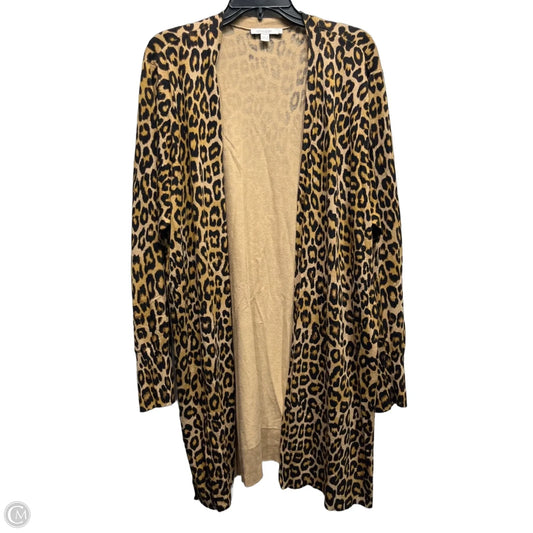 Sweater Cardigan By Chicos In Black & Brown, Size: Xxl