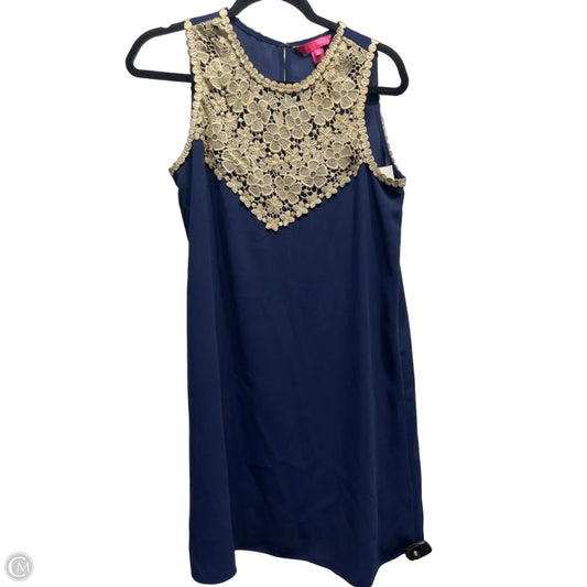 Dress Designer By Lilly Pulitzer In Blue & Tan, Size: 6