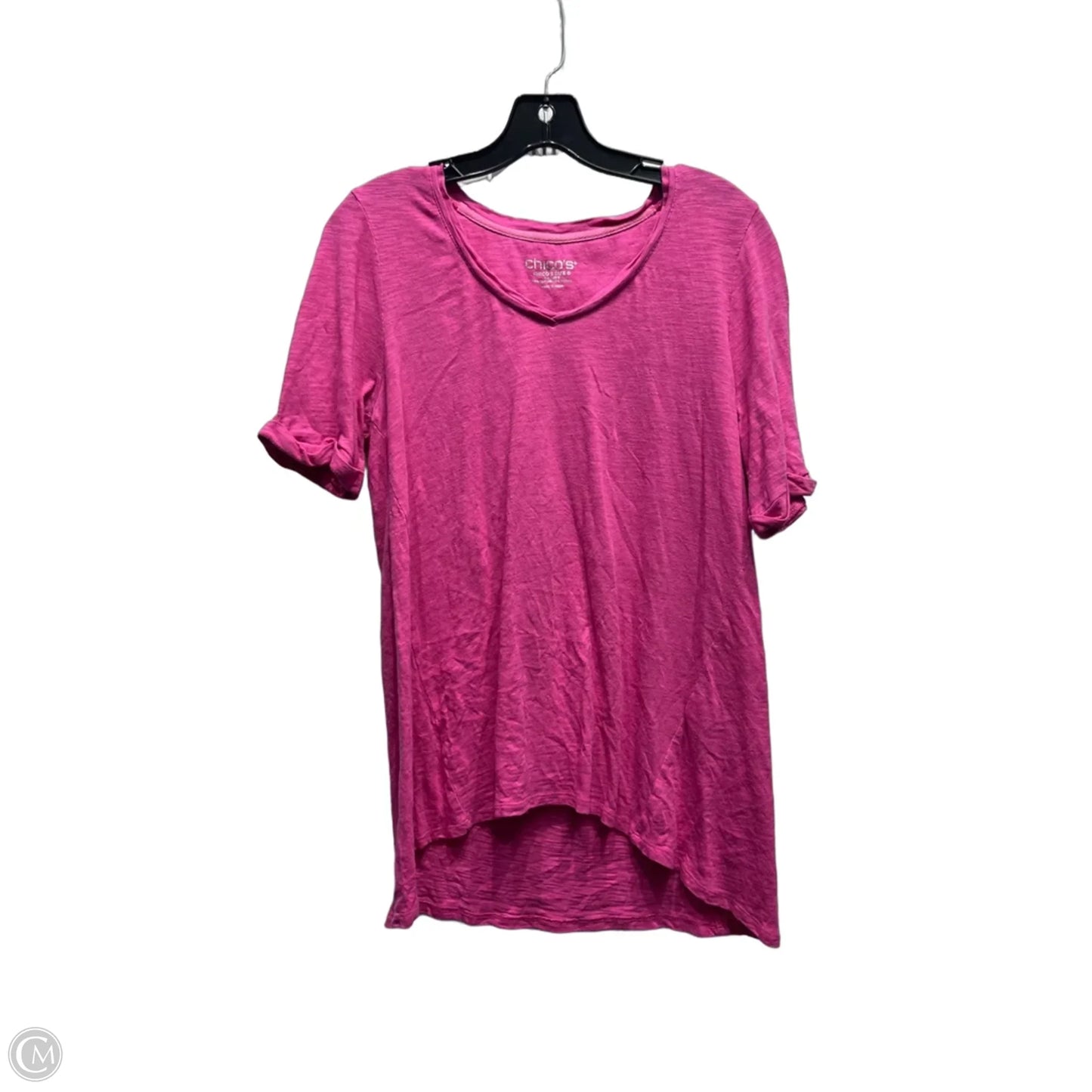 TOP Short Sleeve By Chicos In Pink, Size: S