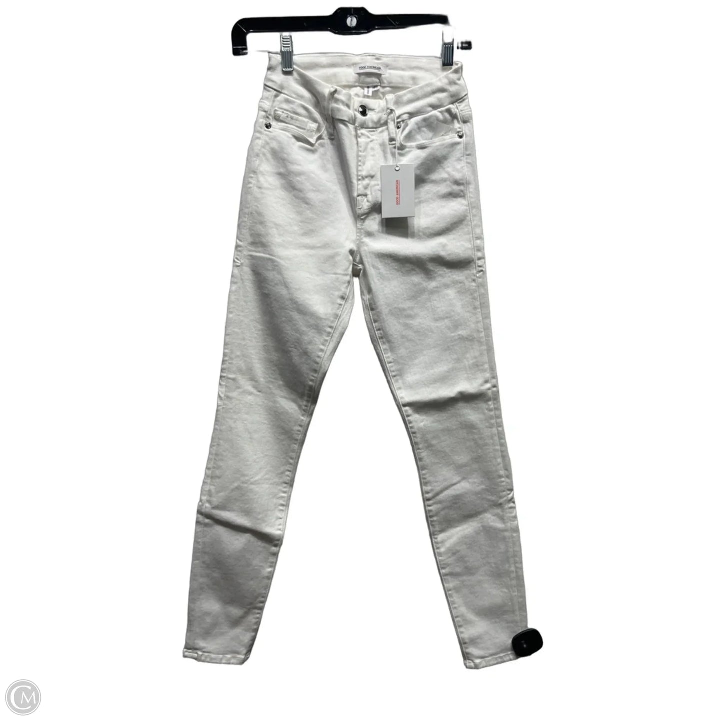 Jeans Skinny By Good American In White, Size: 2