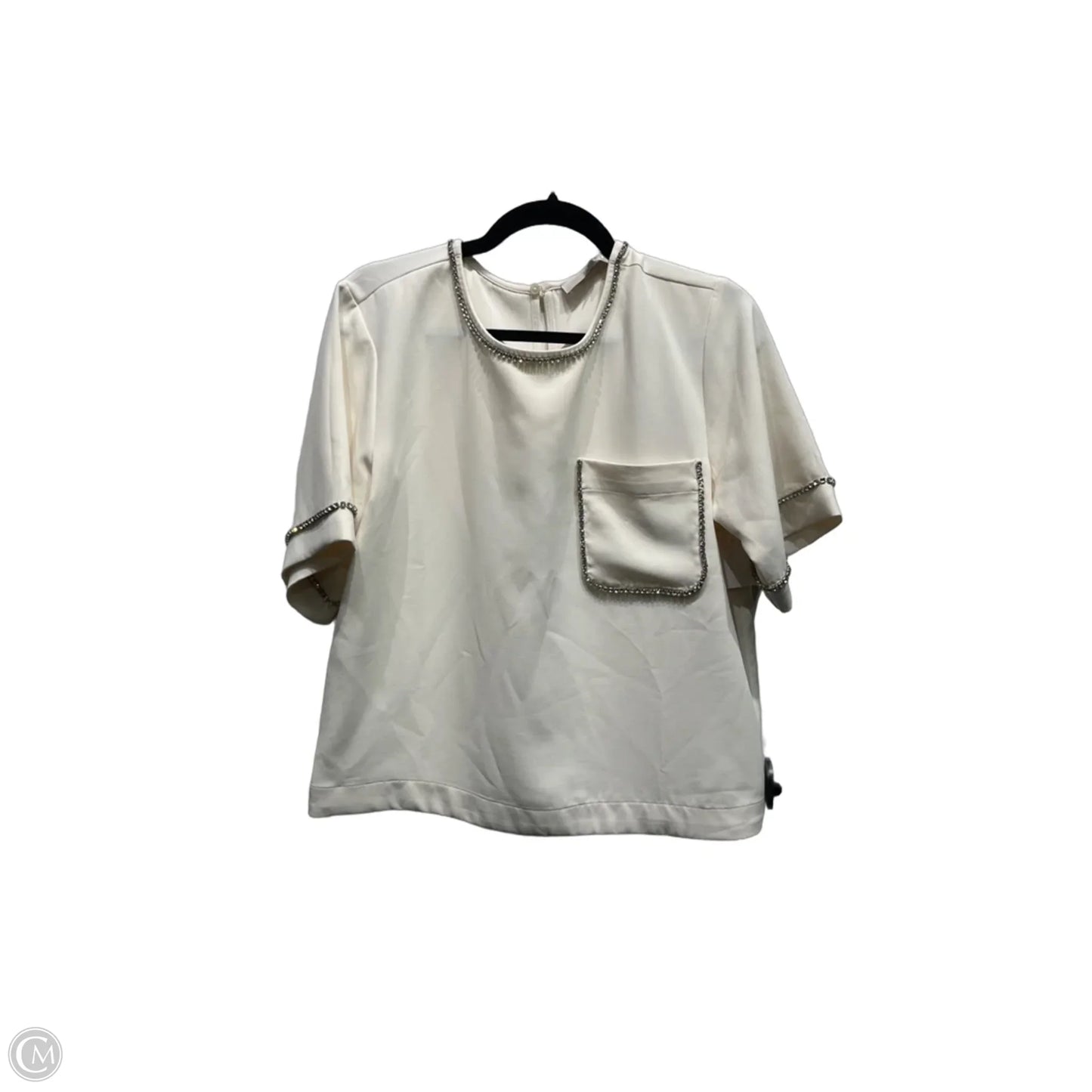 Top Short Sleeve By Loft In White, Size: S